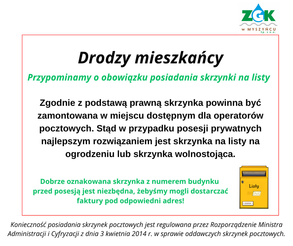 Informacja dla mieszkańców